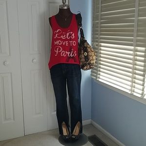 Let's move to Paris tank top